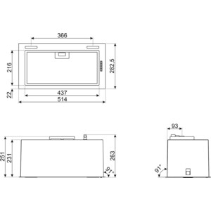 Вытяжка встраиваемая Smeg KSG52HPE