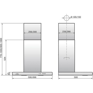Вытяжка Elikor Квадра 60П-650-К3Д антрацит