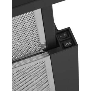 Вытяжка встраиваемая MAUNFELD Clyde 50 чёрное стекло