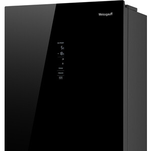Холодильник Weissgauff WRK 185 Total NoFrost Inverter Black Glass