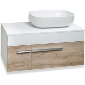 Тумба под раковину Runo Вудлайн 85х45 крафтовый дуб (00-00001344)