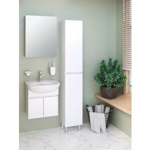 Тумба под раковину Runo Лада 50 подвесная, белая (00-00001366)