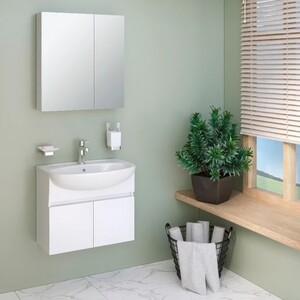 Тумба под раковину Runo Лада 60 подвесная, белая (00-00001368)