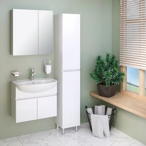 Тумба под раковину Runo Лада 60 подвесная, белая (00-00001368)