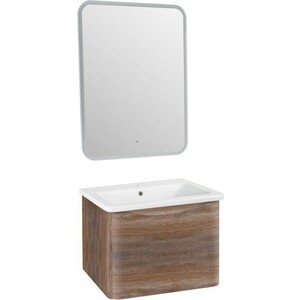 Тумба под раковину Runo Тоскана 60х45 темное дерево (00-00001414)