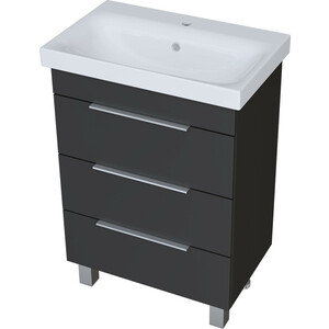 Тумба с раковиной 1Marka Gaula 80х36 графит (У92547, S-UM-MOD80SL/1)