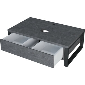 Тумба под раковину 1Marka Grunge Loft 80х48 бетон темно-серый (У85848)
