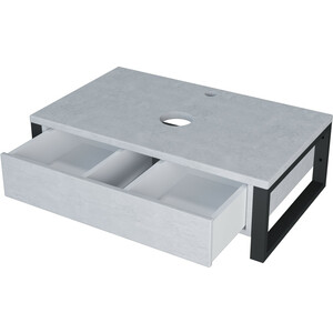 Тумба под раковину 1Marka Grunge Loft 90х48 бетон светлый (У85852)