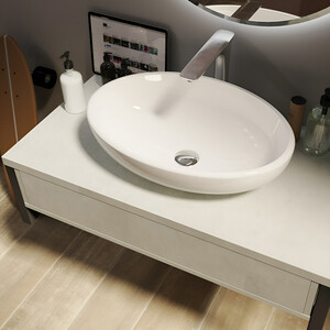 Тумба под раковину 1Marka Grunge Loft 90х48 бетон светлый (У85852)