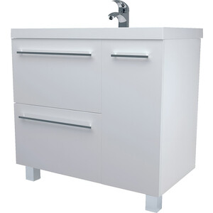 Тумба с раковиной 1Marka Соната 90х48 с бельевой корзиной, белая (У51042, 10.150.00900.001)