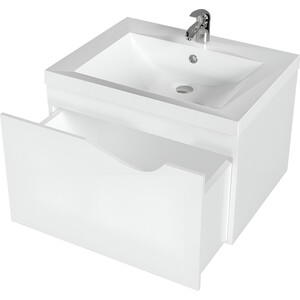 Тумба с раковиной 1Marka Этюд 58х48 белый глянец (У51989, 10.150.00580.001)