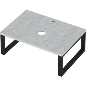 Столешница 1Marka Grunge Loft 70х48 бетон светлый (Ц0000015934)