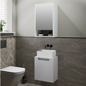 Тумба под раковину Runo Бари-микра 40х25 белая (00-00001975)