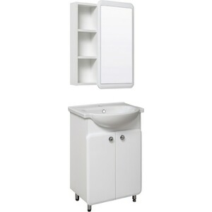 Тумба под раковину Runo Капри 55х32 белая (УТ000003778)