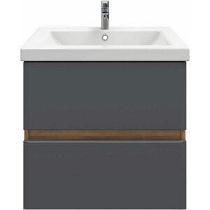 Тумба под раковину Sanstar Graffa 50х39 дуб вотан/графит софт (450.1-1.4.1.)