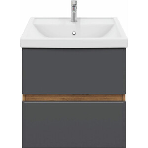 Тумба под раковину Sanstar Graffa 60х39 дуб вотан/графит софт (451.1-1.4.1.)