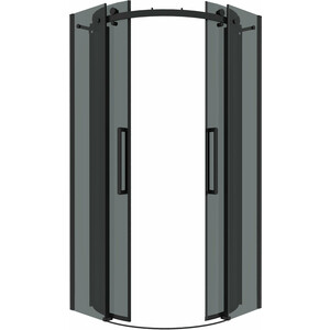 Душевой уголок Grossman Classic 100x100 тонированный, черный матовый (301.K33.04.1010.21.10)