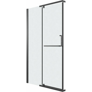 Душевая дверь Grossman Pragma 100х195 шиншилла, черная матовая (100.K33.03.100.21.02)