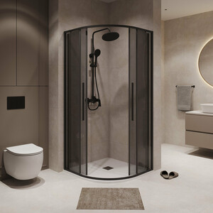 Душевой уголок Niagara Nova 100x100 тонированный, черный матовый (NG-2827-34BLACK)