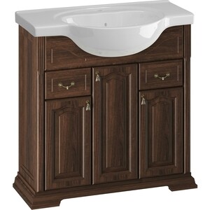 Тумба с раковиной Opadiris Риспекто 85 орех антикварный (00-00006705, 1WH110265)