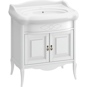 Тумба под раковину Opadiris Лоренцо 80 белая матовая (Z0000008220)