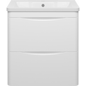 Тумба под раковину Misty Атлантик 60 подвесная, белая (П-Атл-01060-011П2Я)