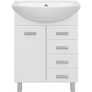 Тумба под раковину Misty Стелла 65 4 ящика, белая (Э-Сте01065-014Я)