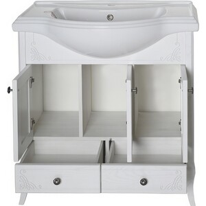 Тумба под раковину ASB-woodline Салерно 80 белая (9696)