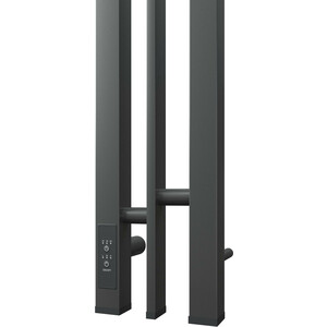 Полотенцесушитель электрический Point Фрея П2 100х1200 диммер слева, графит блеск (PN20712GB)