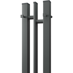 Полотенцесушитель электрический Point Фрея П2 100х1200 диммер слева, графит блеск (PN20712GB)