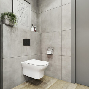 Унитаз подвесной безободковый Lavinia Boho Bristol с сиденьем микролифт (3305002R)