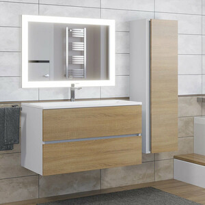 Тумба под раковину Uperwood Barsa 90 белая/дуб сонома (2937205251)