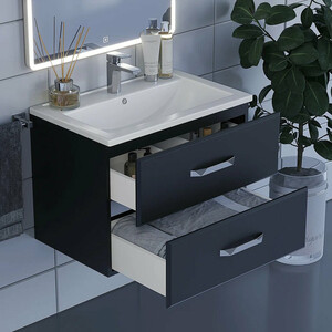 Тумба под раковину Uperwood Foster 70 черная (291020516)