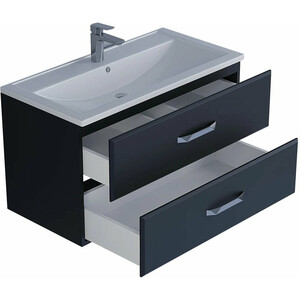 Тумба под раковину Uperwood Foster 90 черная (291020518)