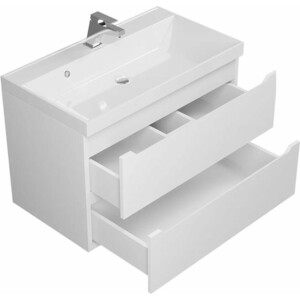 Тумба под раковину Uperwood Tanos 80 подвесная, белая матовая (291020244)