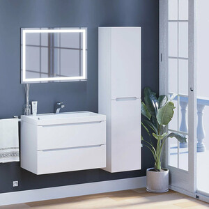 Тумба под раковину Uperwood Tanos 80 подвесная, белая матовая (291020244)