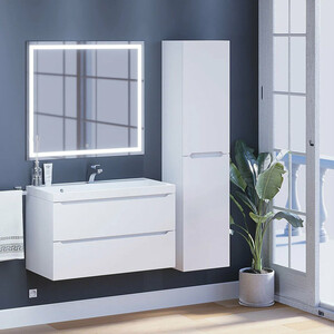 Тумба под раковину Uperwood Tanos 90 подвесная, белая матовая (291020245)