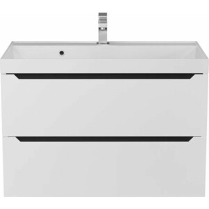 Тумба под раковину Uperwood Tanos 80 подвесная, белая/графит (2930205142)