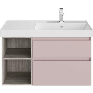Тумба с раковиной Kerama Marazzi Cubo 90 мальва (CUB.90Rh\MAL, CU.wb.90Rh)