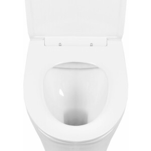 Унитаз-компакт безободковый Royce Ozzy с сиденьем микролифт (RCT-130407WH)