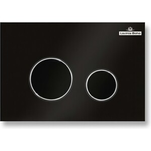 Инсталляция для унитаза Lavinia Boho RelFix с клавишей в цвете матовый черный/хром (77020020)