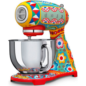 фото Миксер планетарный smeg smf03dgeu декорированный / специальный