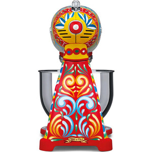 фото Миксер планетарный smeg smf03dgeu декорированный / специальный