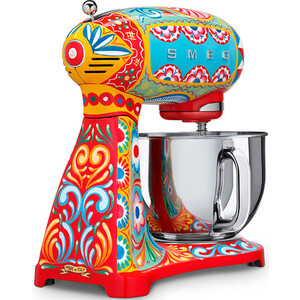 фото Миксер планетарный smeg smf03dgeu декорированный / специальный