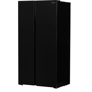 Холодильник Hyundai CS5003F черное стекло