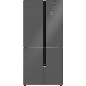 Холодильник Weissgauff WCD 450 Bru Steel Glass NoFrost Inverter