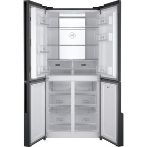 Холодильник Weissgauff WCD 450 Bru Steel Glass NoFrost Inverter