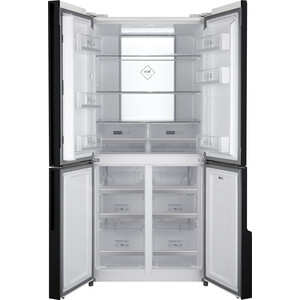 Холодильник Weissgauff WCD 450 White Rock Glass NoFrost Inverter