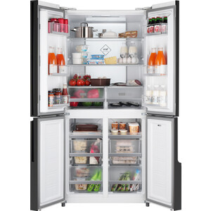 Холодильник Weissgauff WCD 450 White Rock Glass NoFrost Inverter