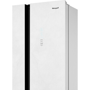 Холодильник Weissgauff WCD 450 White Rock Glass NoFrost Inverter